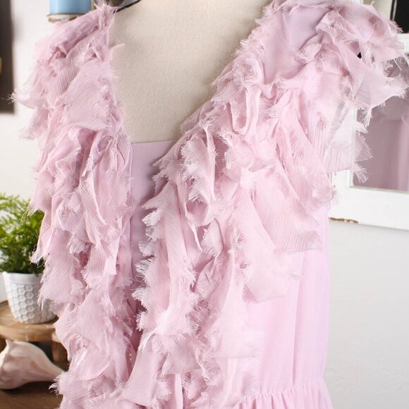 Amadi Chic Ruffle Sleeveless Top Size Large - Picture 2 of 6